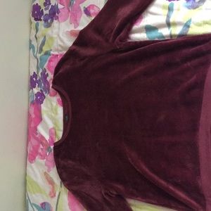 Cold crush burgundy sweater